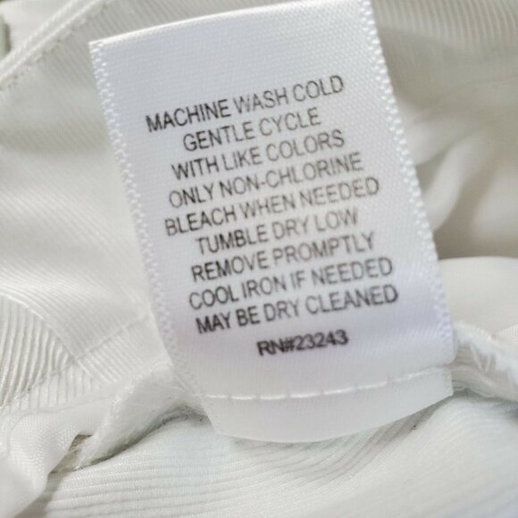 NYC Skimmer White Cotton Twill Shorts Clam Digger Pockets Mid Rise Womens 4 NEW - Picture 7 of 7